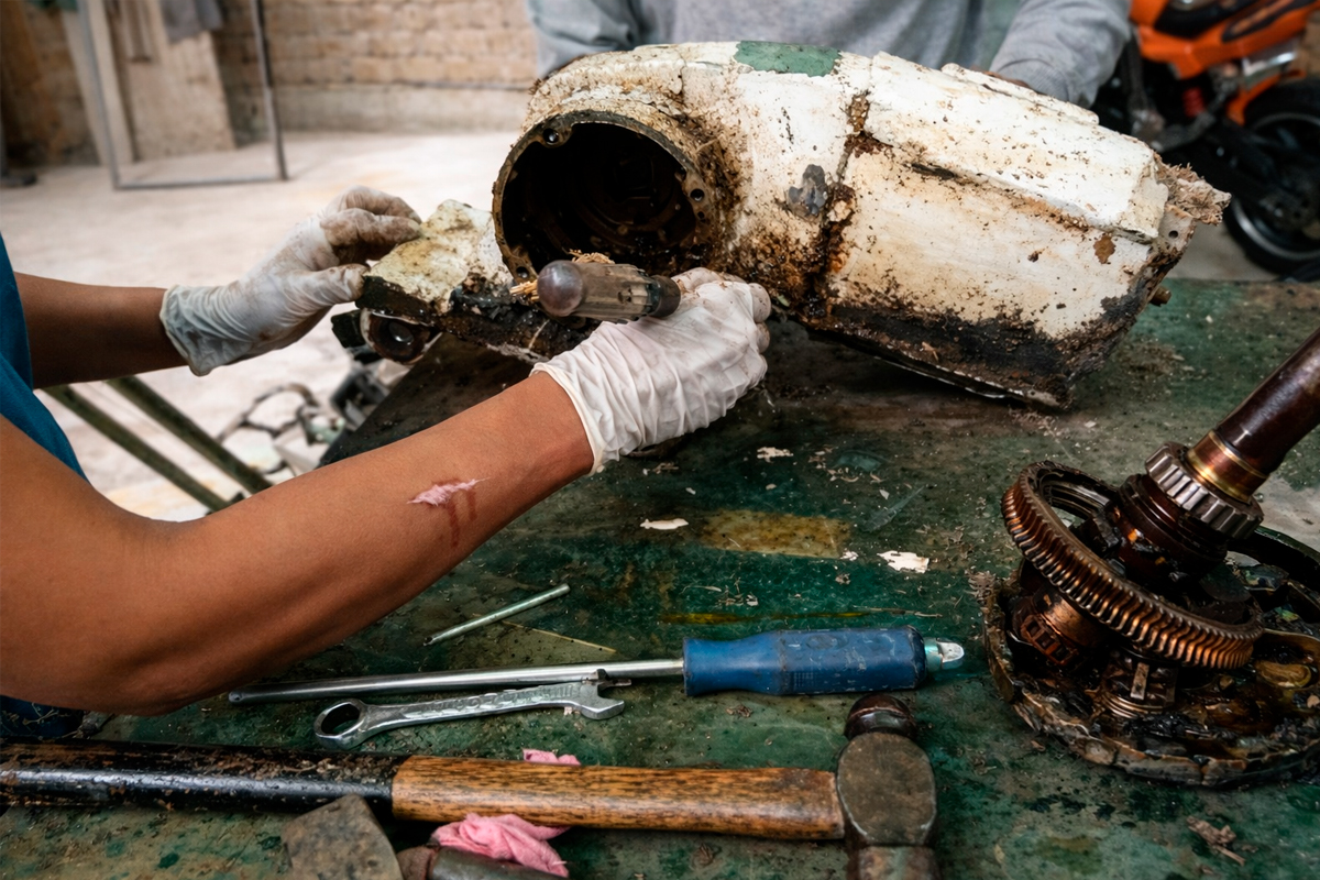 Reductor en mantenimiento