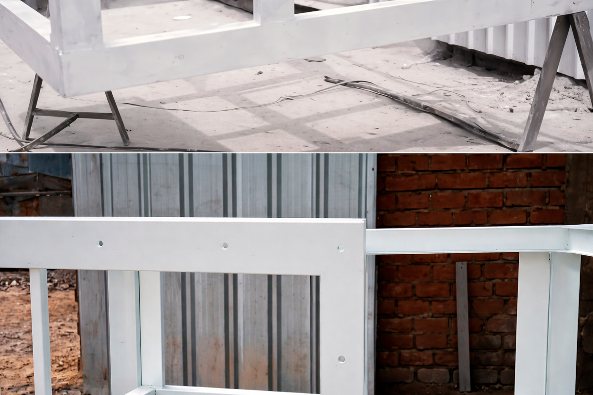 Base industrial pintada